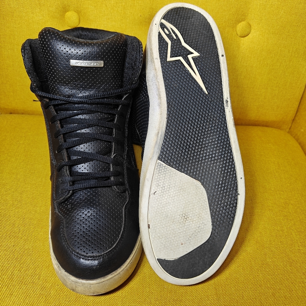 Alpinestars Anaheim Motorcycle riding  Black Leather Boot Men's Shoes Size 11.5 - Picture 9 of 10